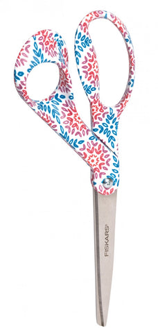Fiskars Premier 8in Bent Fashion Deco Scissors Limited Edition - Floral 03-053797