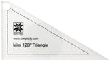 Mini 120 Triangle Jelly Roll Ruler,  EZ Quilting 882229 FREE Pattern Included