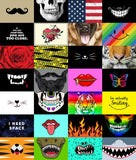 I'm Actually Smiling 100% Cotton Mask Panel from Timeless Treasures