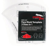Face Mask Template, 3 Sizes in 1, Non-Slip from Creative Grids, #CGRFACE
