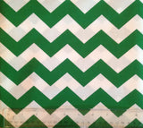 1" Chevron Fabric, By the Yard, 100% Cotton, Choice of Color