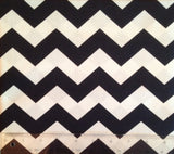 1" Chevron Fabric, By the Yard, 100% Cotton, Choice of Color