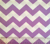 1" Chevron Fabric, By the Yard, 100% Cotton, Choice of Color