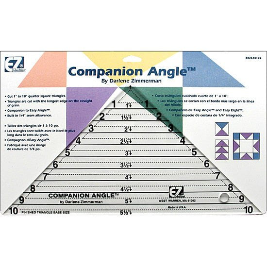 EZ Quilting Companion Angle Ruler, Darlene Zimmerman #882670139