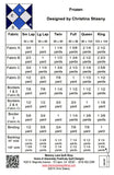 FROZEN Quilt Pattern, Absolutely Positively Quilt Designs, 6 sizes APQD169