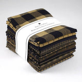 Dunroven House Homespun Fat Quarter Bundle, Twelve (12) Fat Quarters