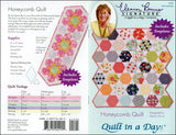 Honeycomb Quilt, Quilt in a Day pattern, Eleanor Burns, w/ Acrylic Template 1292