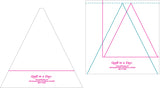 Larger Triangle in a Square Rulers from Quilt in a Day, # 2036