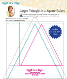 Larger Triangle in a Square Rulers from Quilt in a Day, # 2036