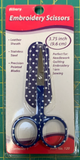 Polka Dot Embroidery Scissors with Leather Sheath, Allary 120, 3.75" Color Choice