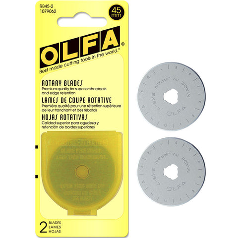 OLFA 45mm Rotary Blades 2 pack, RB45-2  #1079062
