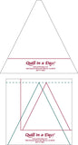 Triangle in a Square Rulers from Quilt in a Day, includes FREE PATTERN