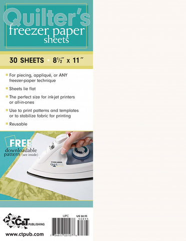 Quilter's Freezer Paper Sheets, 8 1/2 x 11", 30 Sheets