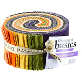 KimberBell Basics Fall, 2-1/2" Strips in a Roll, 40-pieces Maywood Studio 100% Cotton ST-MASKBB-FAL