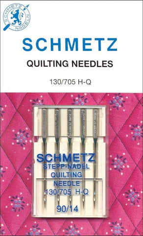 Schmetz Machine Quilting Needles, 130/705 H-Q 90/14 (Art. 1719), Package of 5