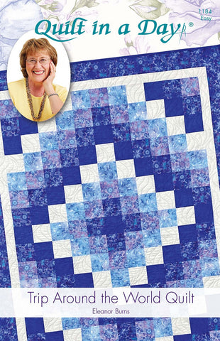 Trip Around the World Quilt, a Quilt in a Day pattern by Eleanor Burns #1184