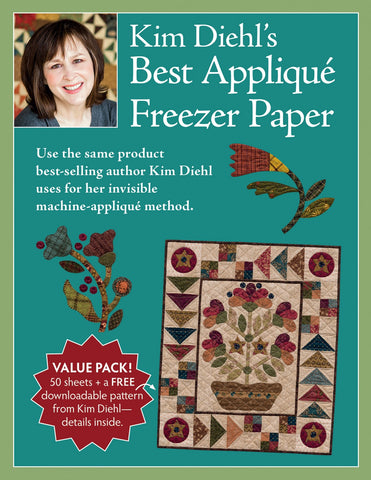 Kim Diehl's Best Applique Freezer Paper Sheets, 8 1/2 x 11", 50 Sheets