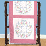 Starburst of Hearts Quilt Blocks, pkg of 6 White, Jack Dempsey Embroidery #732-33