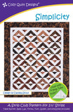 Simplicity, A Strip Pattern for 2 1/2" Strips by Cozy Quilt Designs #CQD01072
