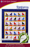 Regatta quilt pattern, A Fat Quarters Anonymous from Cozy Quilt Designs # CQD01088
