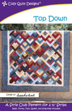 Top Down: A Strip Pattern for 2 1/2" Strips by Cozy Quilt Designs # CQD01159