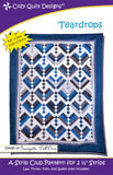 Teardrops: A Strip Pattern for 2 1/2" Strips by Cozy Quilt Designs # CQD01223