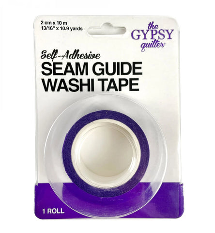 Self-Adhesive Seam Guide Washi Tape, Gypsy, 1/4" x 21 yards, for Quilt Rulers (Copy)