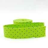 Quilt Binding Tula Pink True Colors Tiny Dot Meadow Green 1 1/4" Single Fold Binding