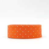 Quilt Binding Tula Pink True Colors Tiny Dot Peachy Orange Single Fold 1 1/4" Binding