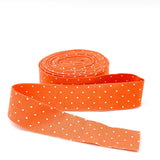 Quilt Binding Tula Pink True Colors Tiny Dot Peachy Orange Single Fold 1 1/4" Binding