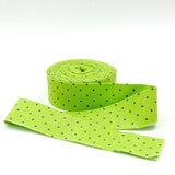 Quilt Binding Tula Pink True Colors Tiny Dot Meadow Green 1 1/4" Single Fold Binding