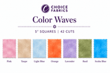Color Waves - 5x5 Charm Pack - Garden Party (42 Squares)