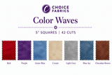 Color Waves - 5x5 Charm Pack - Spectrum (42 Squares)