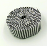 Quilt Binding Gray and White 1/8" Stripe 1 1/4" Single Fold