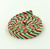Double Fold Bias Tape 1/2'' Red & Green Christmas Stripe Binding