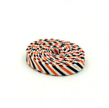 Double Fold Bias Tape 1/2'' Black & Orange Stripe Binding