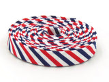 Double Fold Bias Tape 1/2'' Red White & Blue Patriotic Stripe Binding