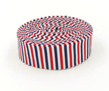Quilt Binding Patriotic 1/8'' Stripe Red White & Blue 1 1/4" Single Fold