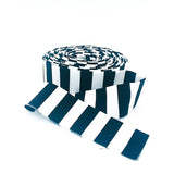Quilt Binding Tent Stripe Paper Black & White 1 1/4" Single Fold