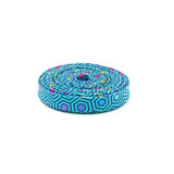 Double Fold Bias Tape 1/2'' Hexy Rainbow Peacock Rainbow Binding