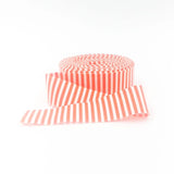 Quilt Binding Orange and White 1/8'' Stripe 1 1/4" Single Fold