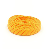 Double Fold Bias Tape 1/2'' Tiny Stripes Sunrise Yellow Binding
