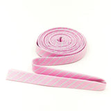 Double Fold Bias Tape 1/2'' Tiny Stripes Petal Pink Binding