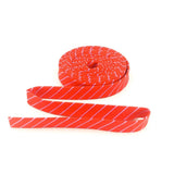 Double Fold Bias Tape 1/2'' Tiny Stripes Wildflower Red Binding