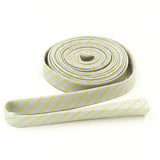 Double Fold Bias Tape 1/2'' Tiny Stripes Spark Gray Binding