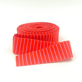 Quilt Binding Tiny Stripe Wildfire Red 1 1/4" Single Fold