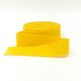 Quilt Binding Tiny Dot Flare Yellow 1 1/4" Single Fold