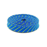 Double Fold Bias Tape 1/2'' Tiny Stripes Clarity Blue Binding