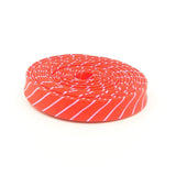 Double Fold Bias Tape 1/2'' Tiny Stripes Wildflower Red Binding