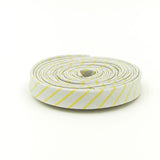 Double Fold Bias Tape 1/2'' Tiny Stripes Spark Gray Binding